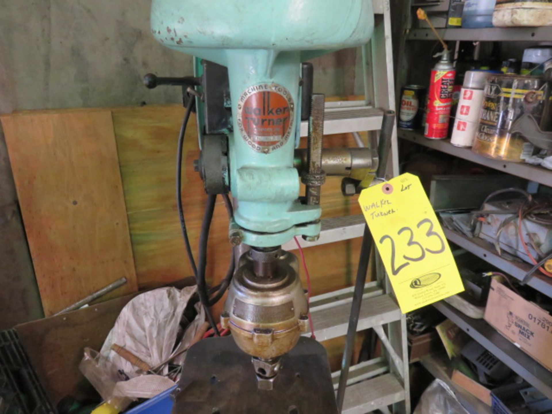 WALKER-TURNER 16 IN. PEDESTAL DRILL PRESS W/TAPPING HEAD - Image 2 of 2
