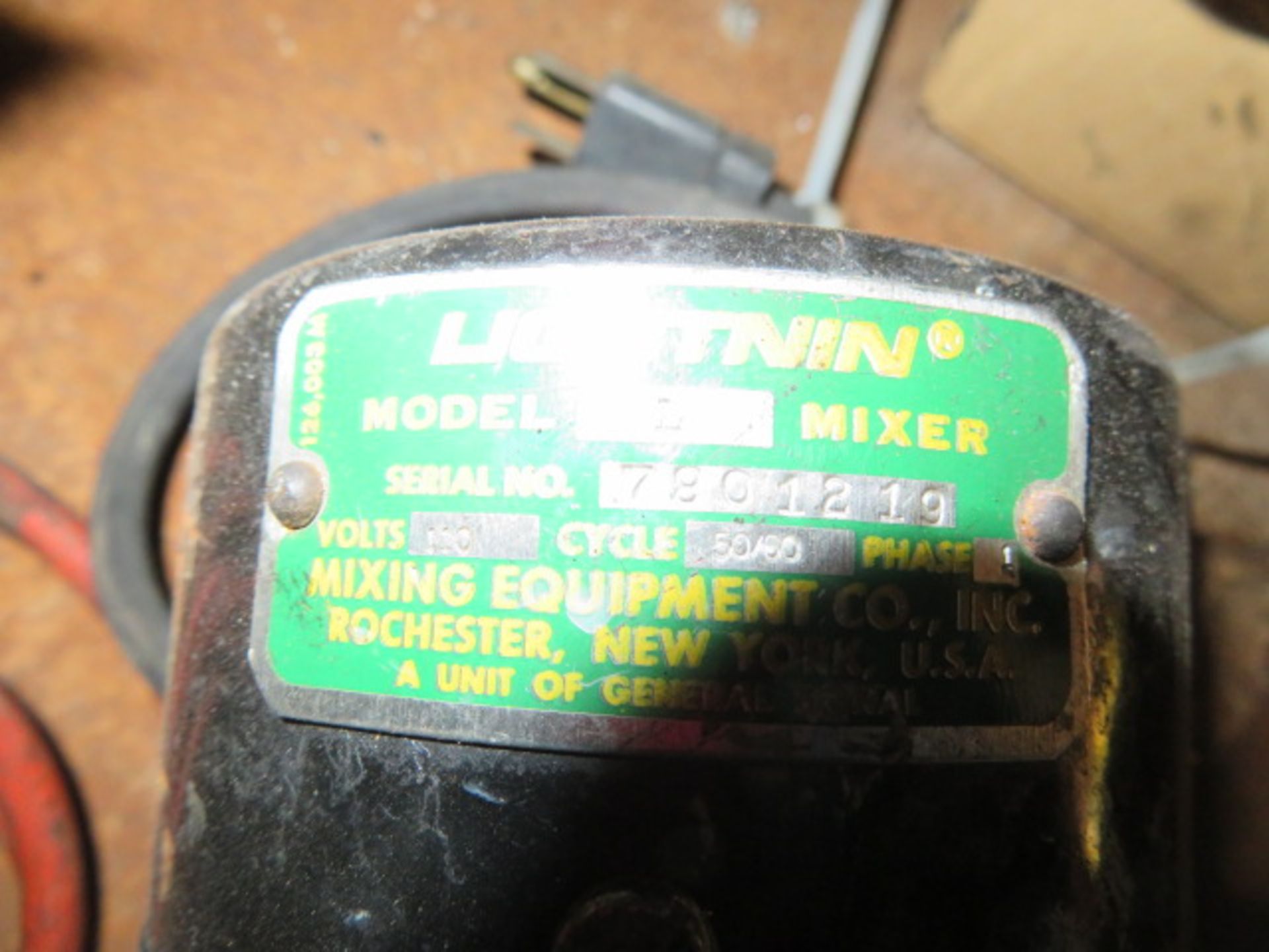 LIGHTNIN MDL. 1 MIXER - Image 2 of 2