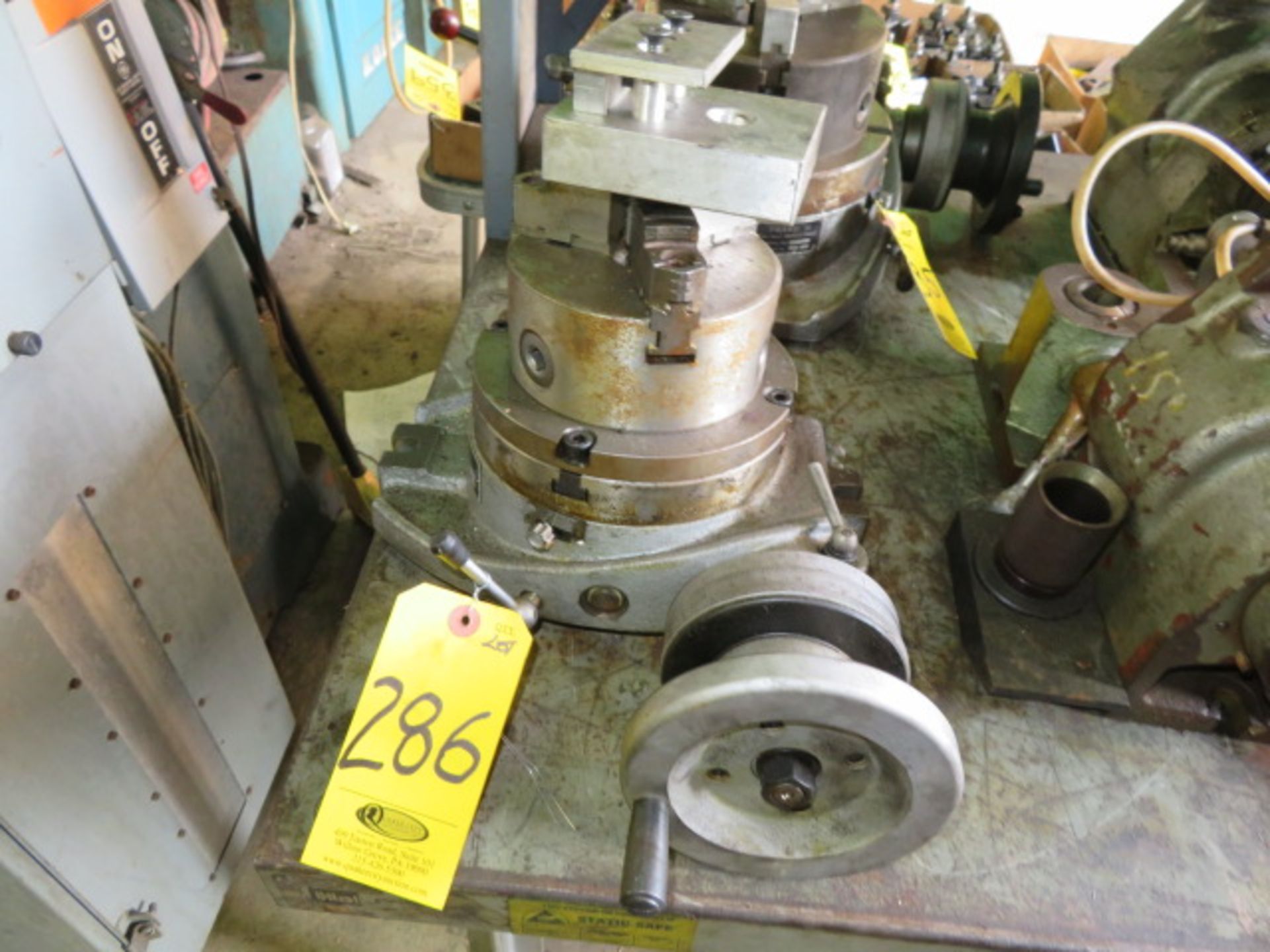 PHASE II 6 IN. HORIZONTAL ROTARY TABLE W 3 IN. 4-JAW CHUCK