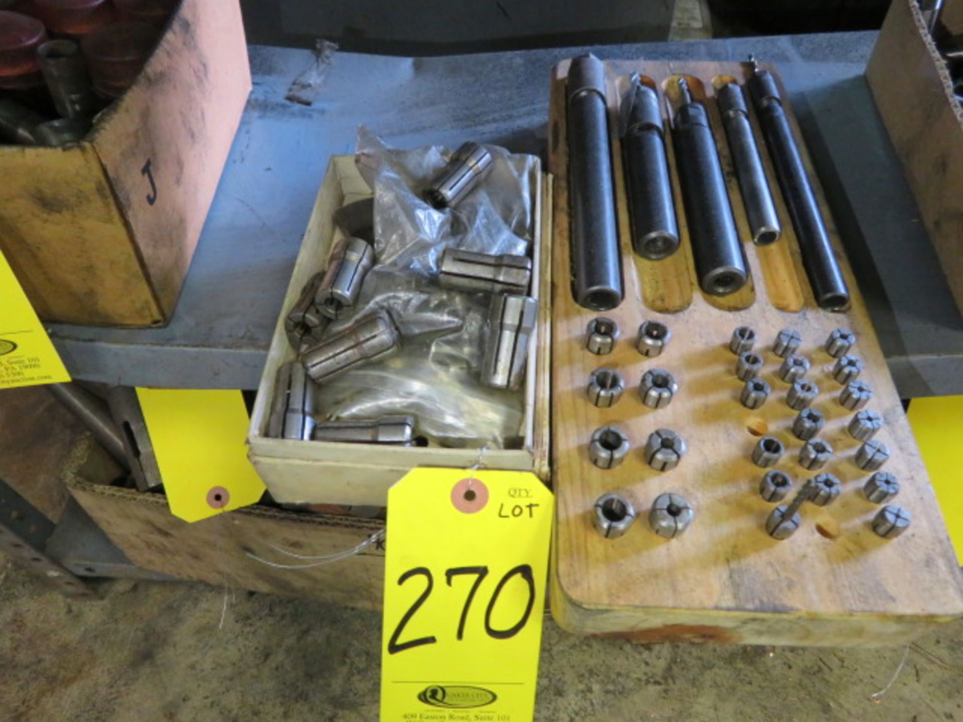 ASSORTED TOOL HOLDERS W/COLLETS