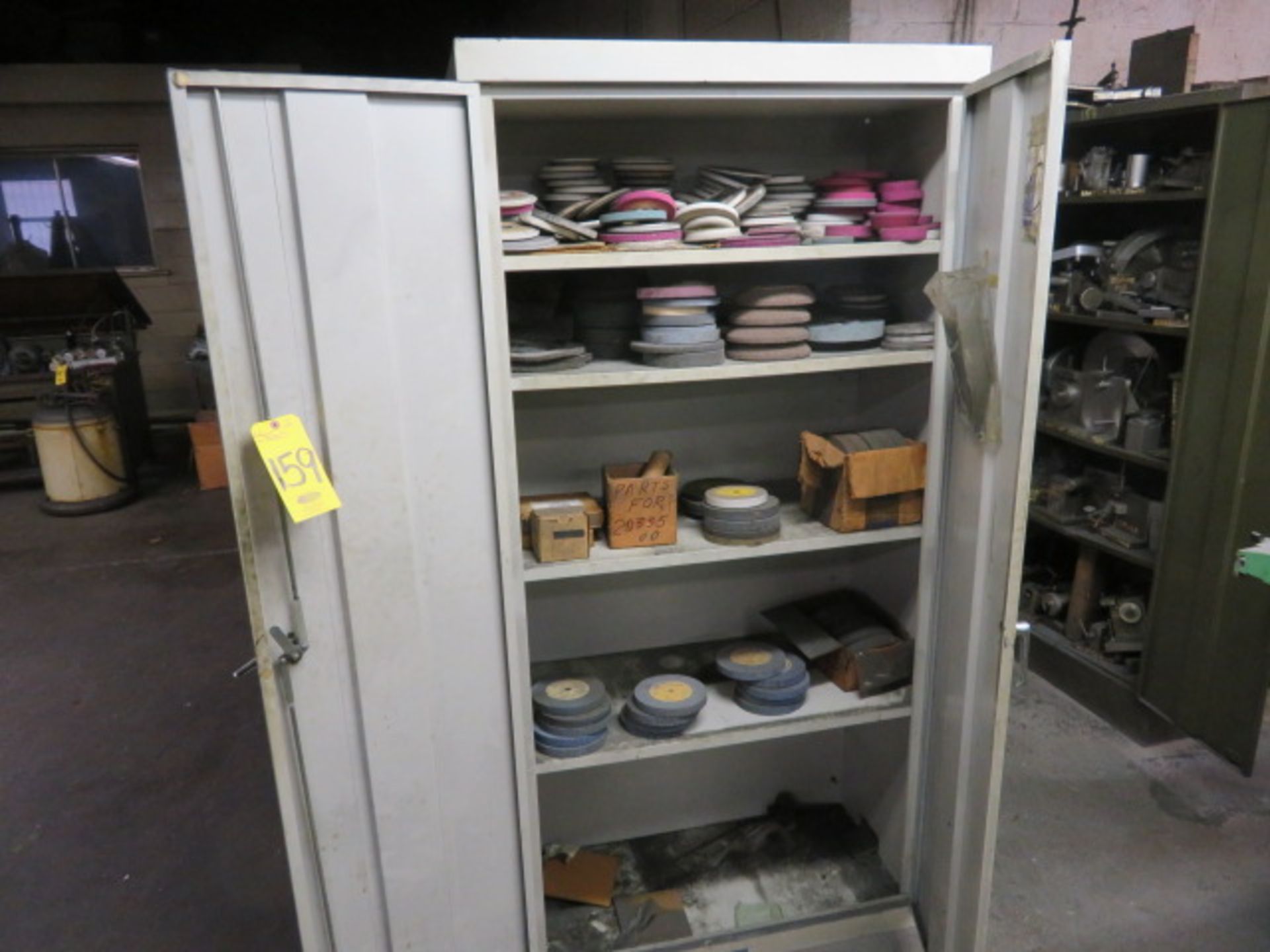 SUPPLY CABINET W/GRINDING WHEELS