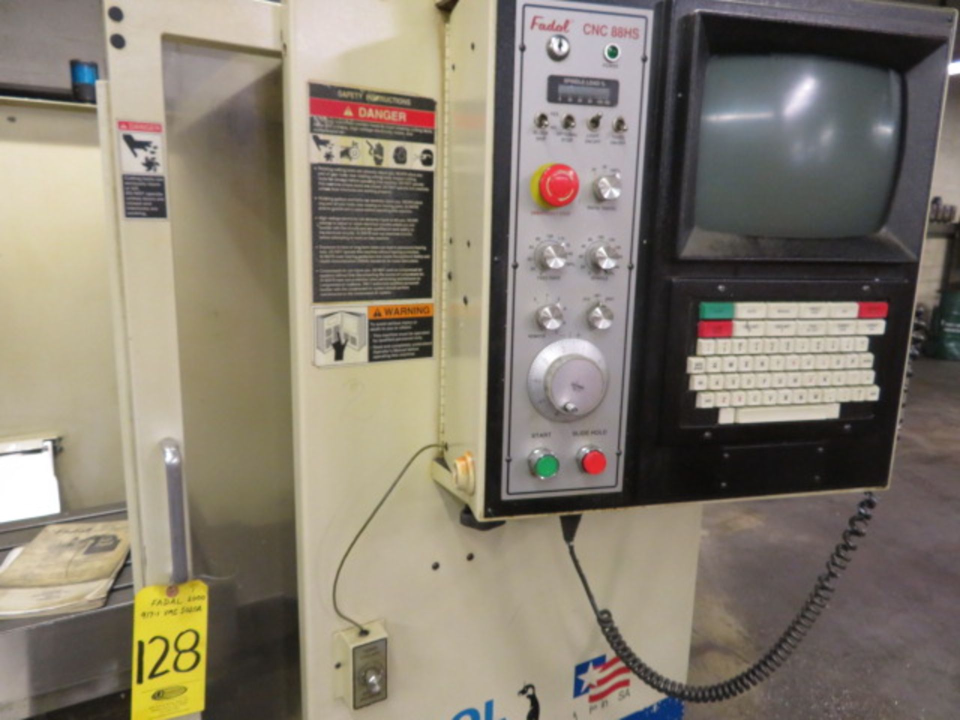 2000 FADAL 917-L VMC 5020A CNC VERTICAL MACHINING CENTER, CNC 88 HS CONTROL, SS TO 7500 RPM. - Image 3 of 3