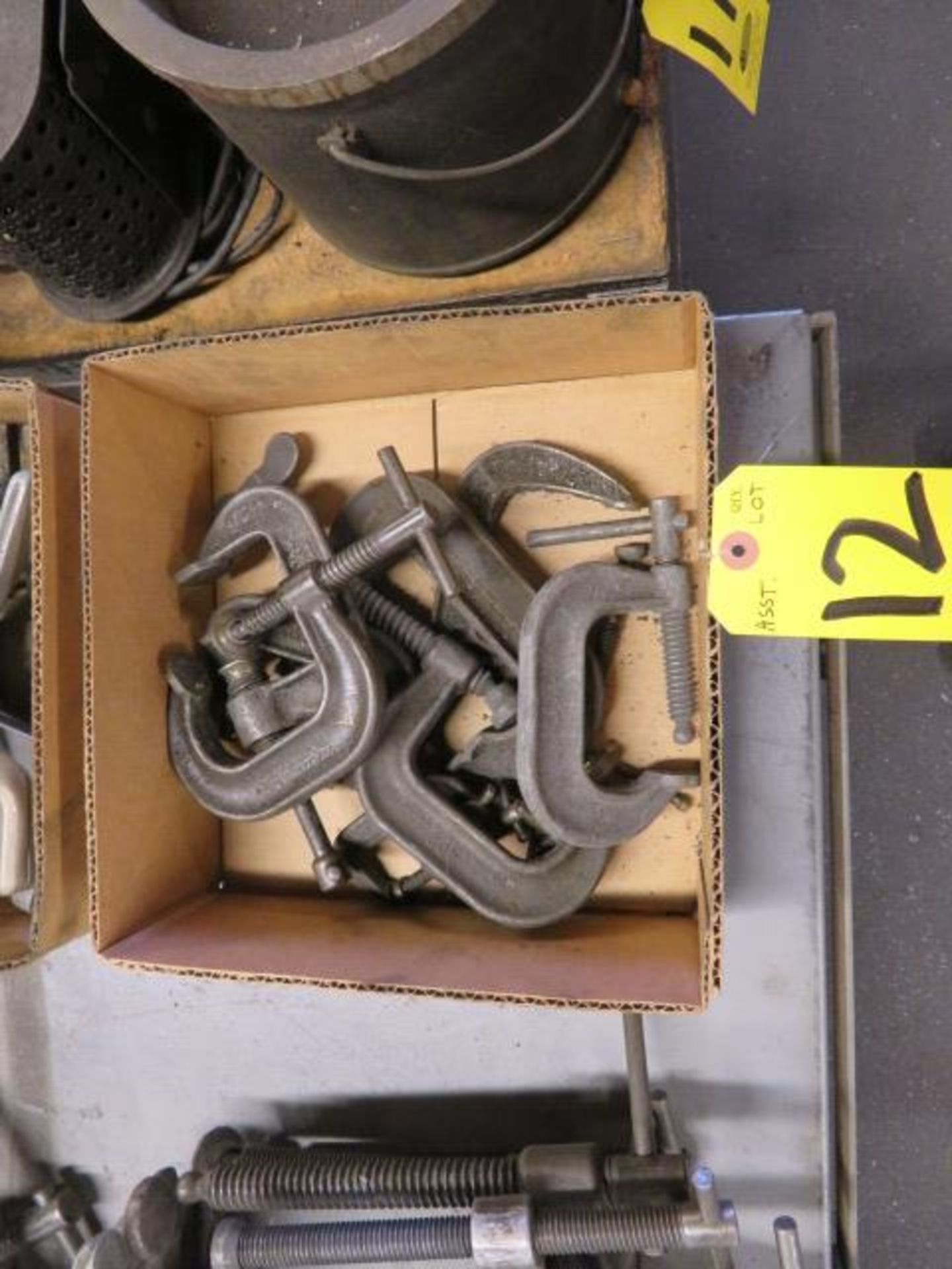 (10) ASSORTED C-CLAMPS