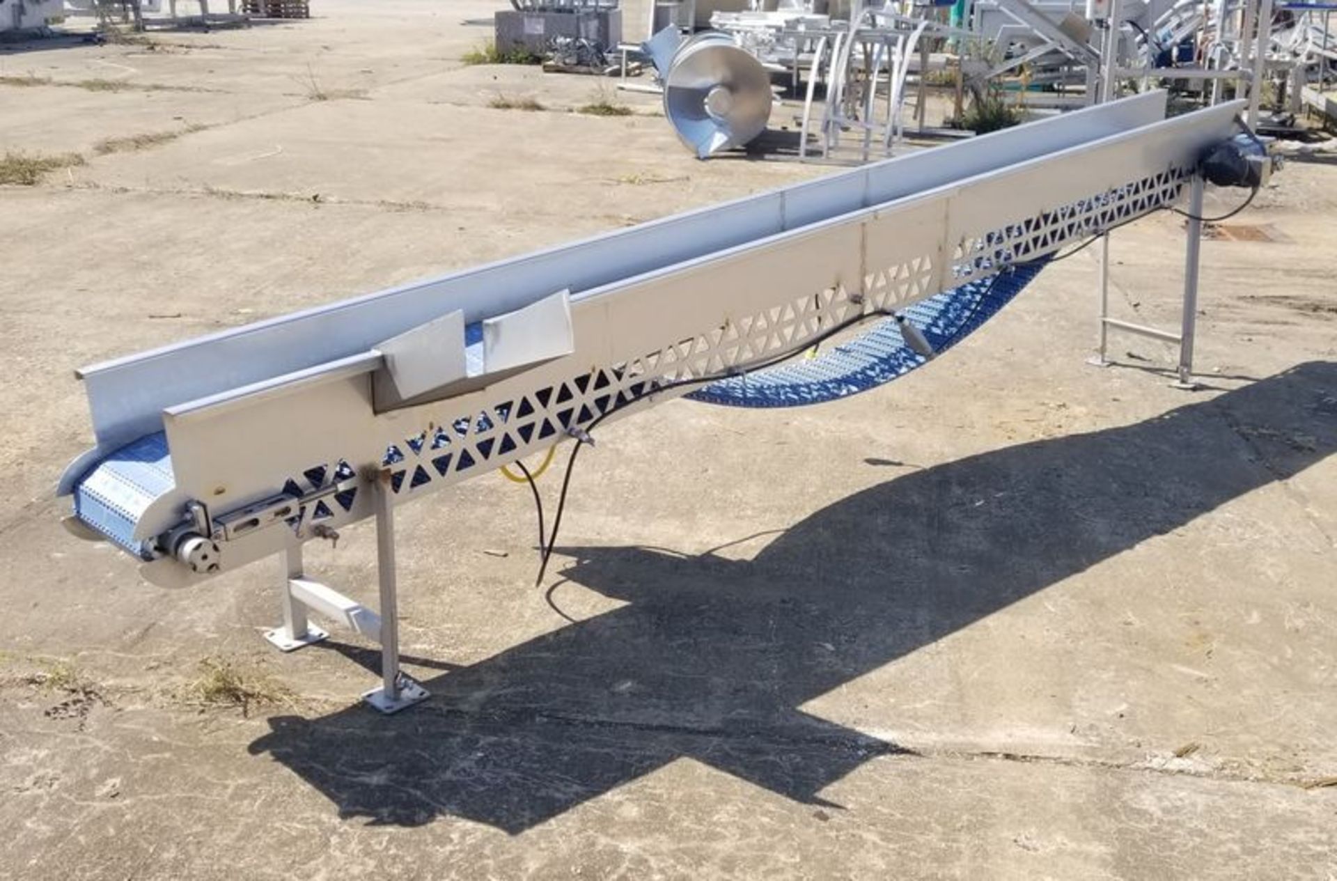 15.5' Long Blue Belt Conveyor - Image 3 of 4