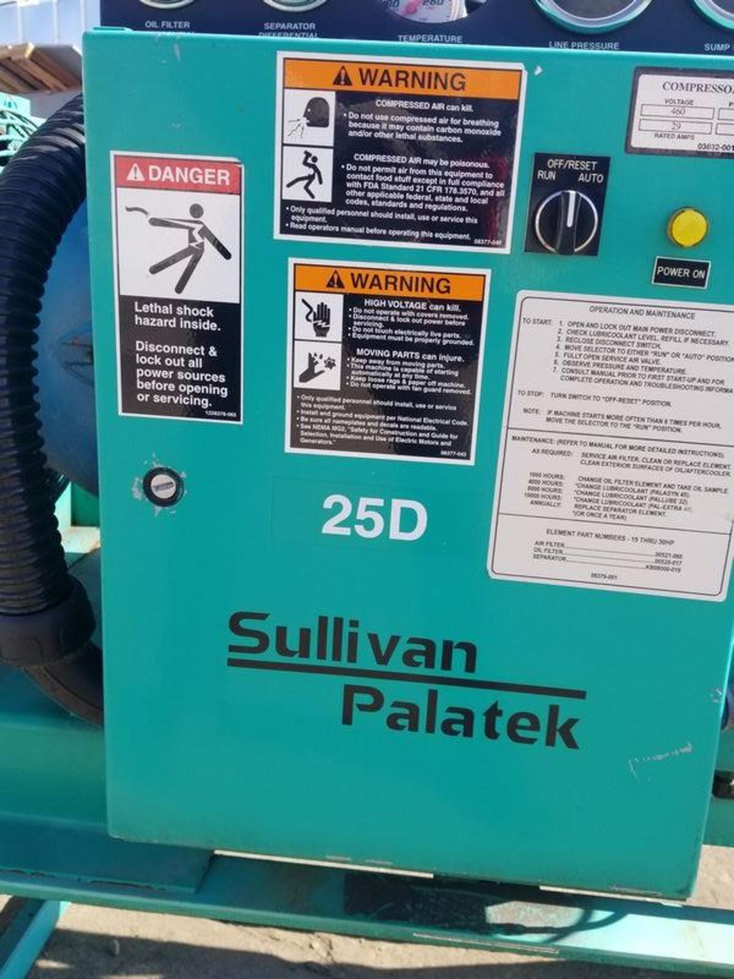 Palatek Air Screw Compressor - 25hp - Image 4 of 5