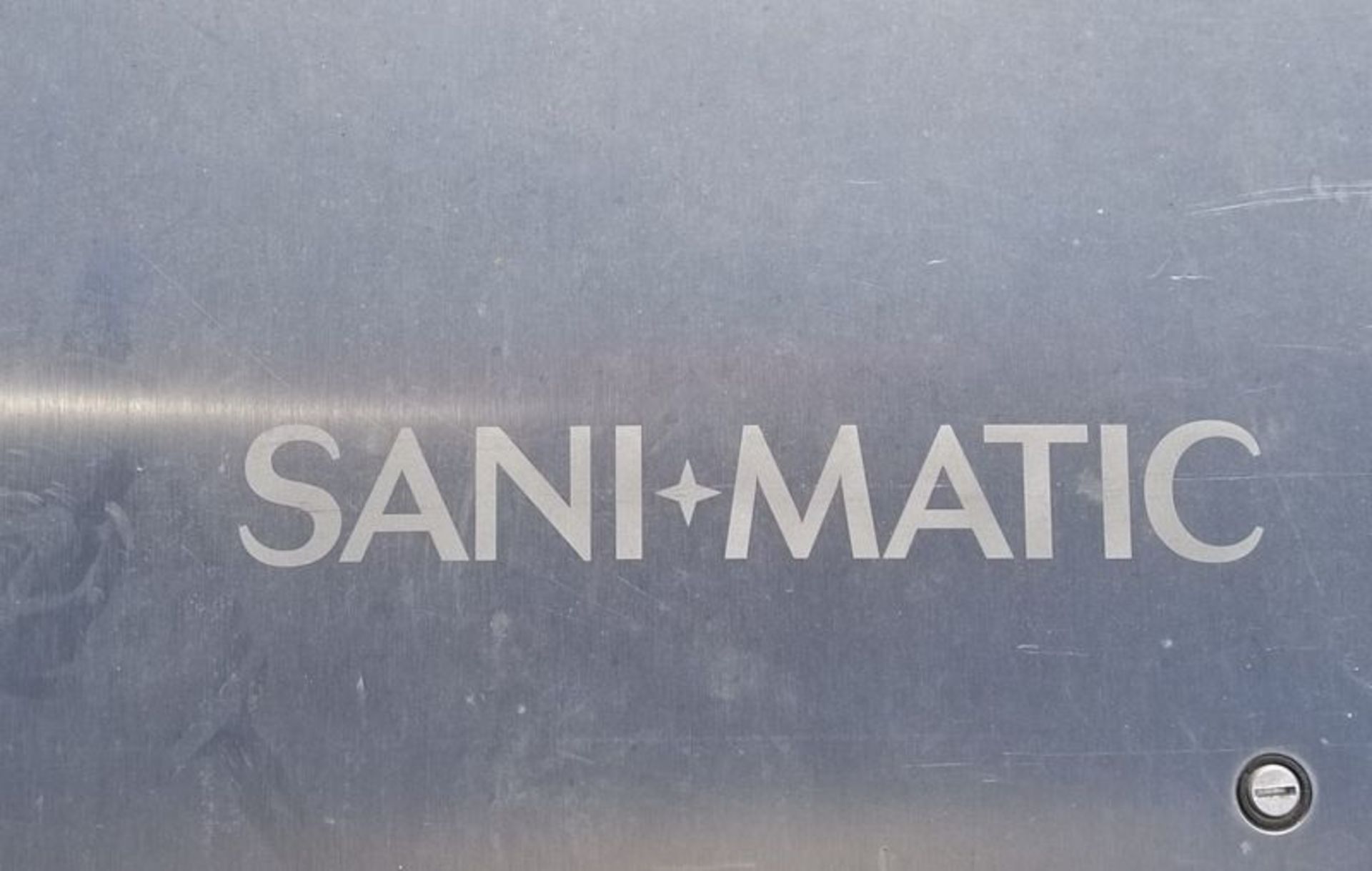 SANIMATIC automatic smoke house cart washer. With A/B PLC controls in S/S cabinet. S/N - Image 8 of 8