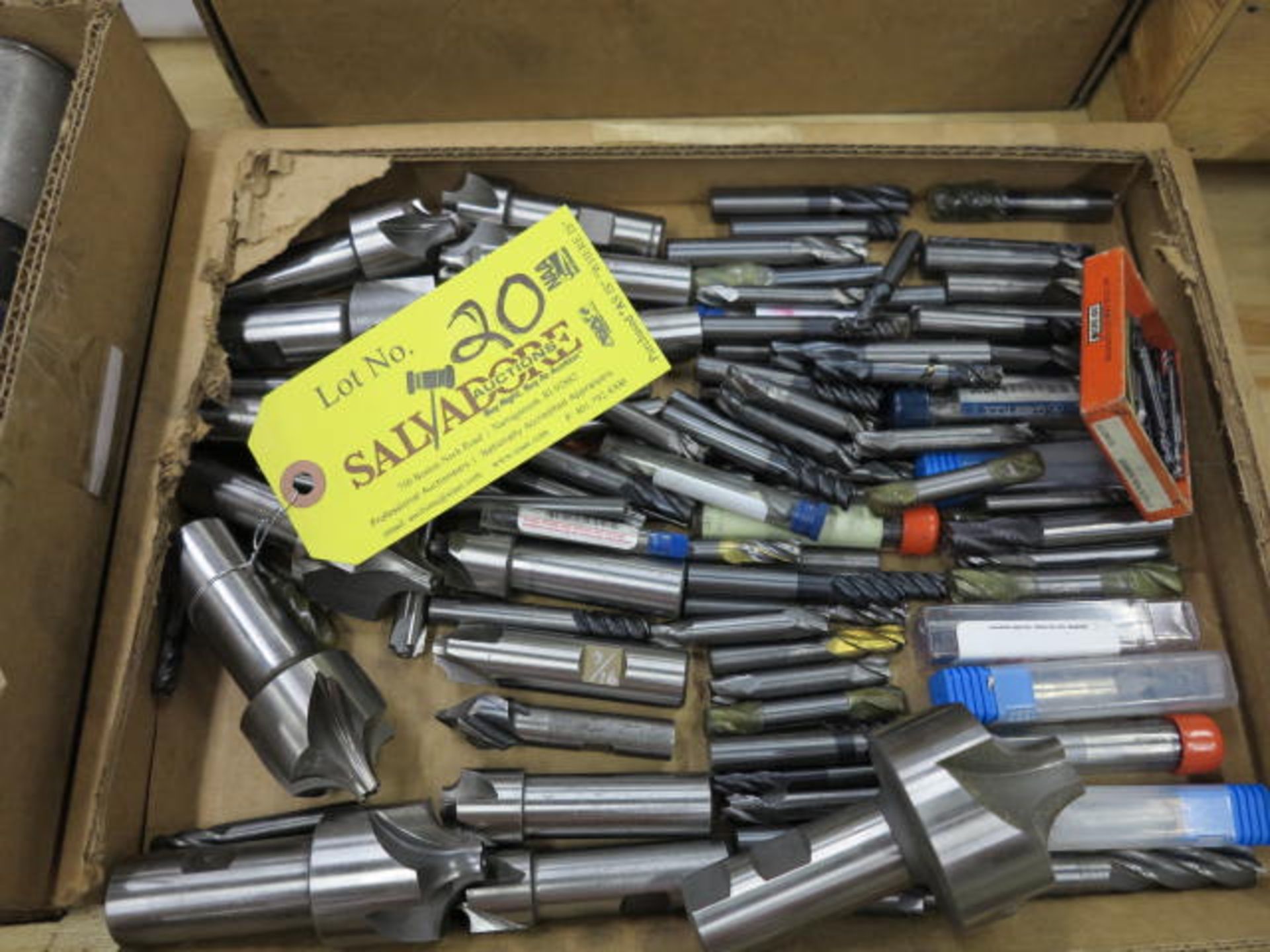 Lot Approximately 100 End Mills and Counter Sinks