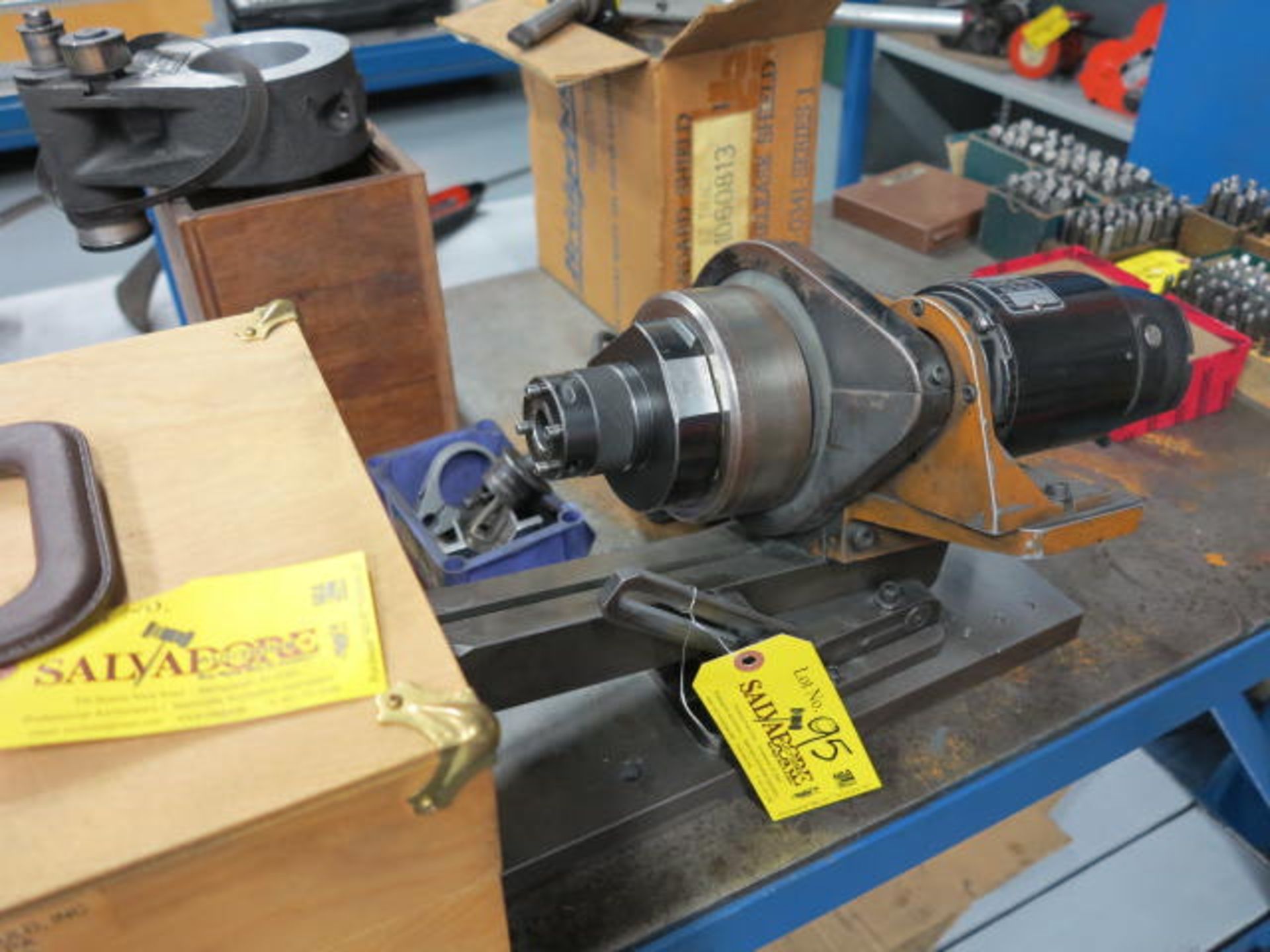 Rotary Grinding Fixture with 5'' Magnetic Chuck, 20mm 3R Tool Holder