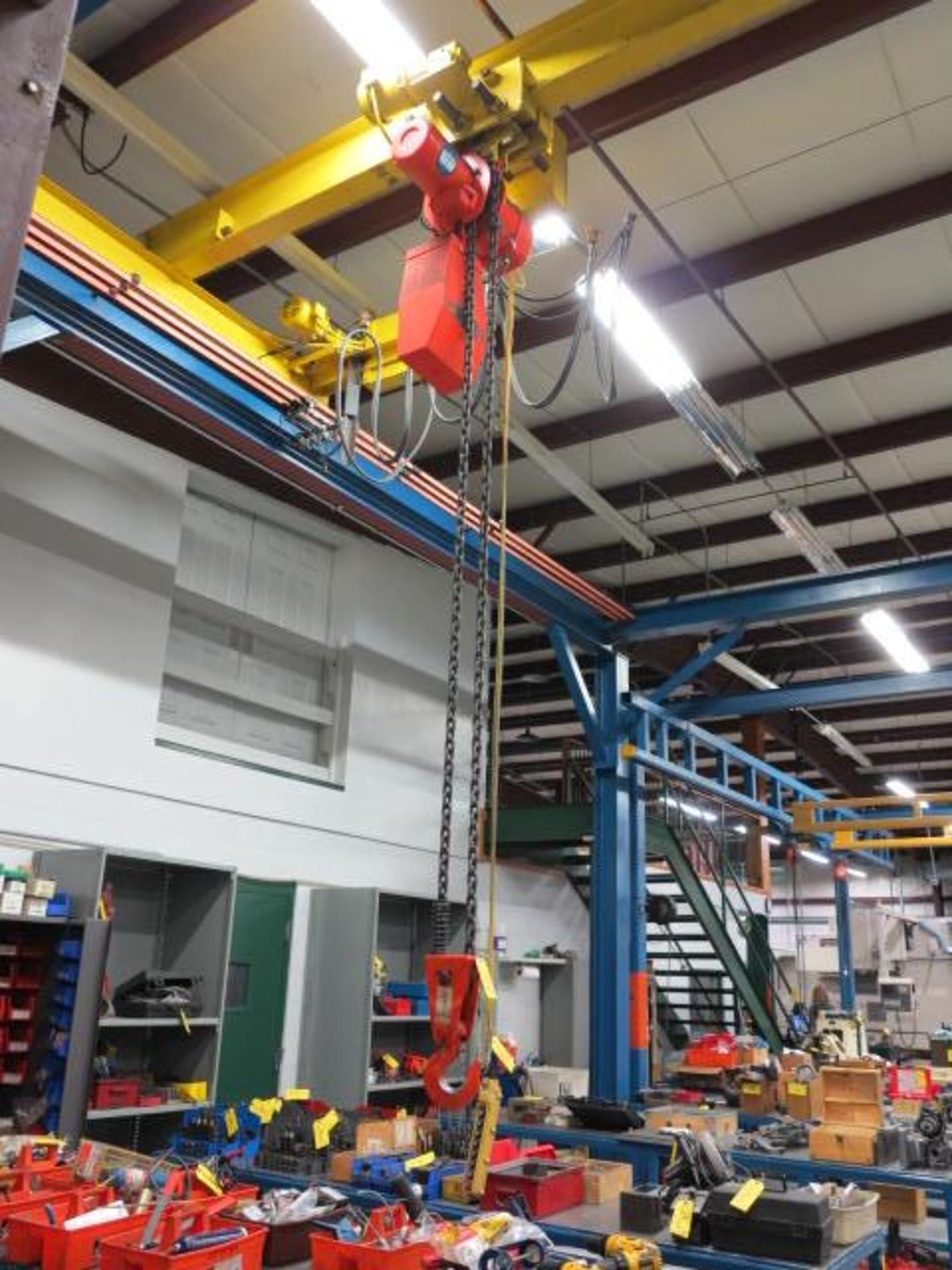 5 Ton Overhead Crane System, 20' x 22'; 16' Clearance Under Hoist, X/Y Power Truck, 5 Ton Nitchi - Image 2 of 8