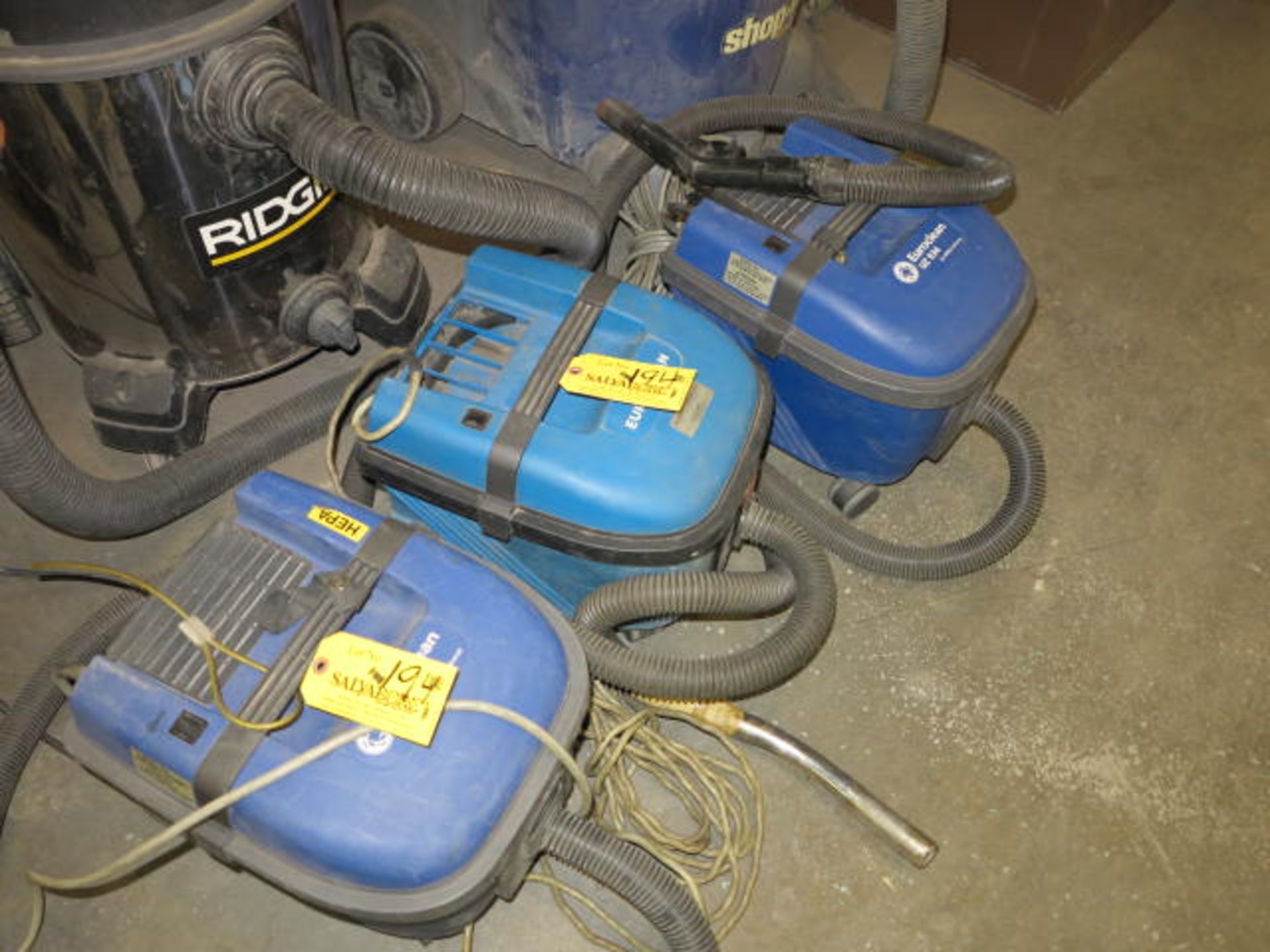 Lot (3) Hepa Vacuums