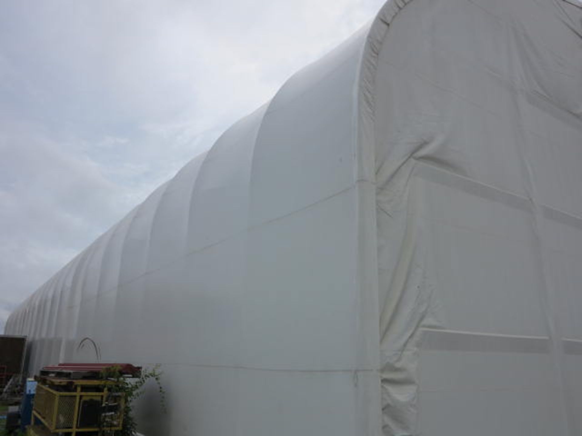 50' Quonset Hut with Prefabricated Structural Hardware, Fabric Covering, Nuts and Bolts, Vents, - Image 15 of 17