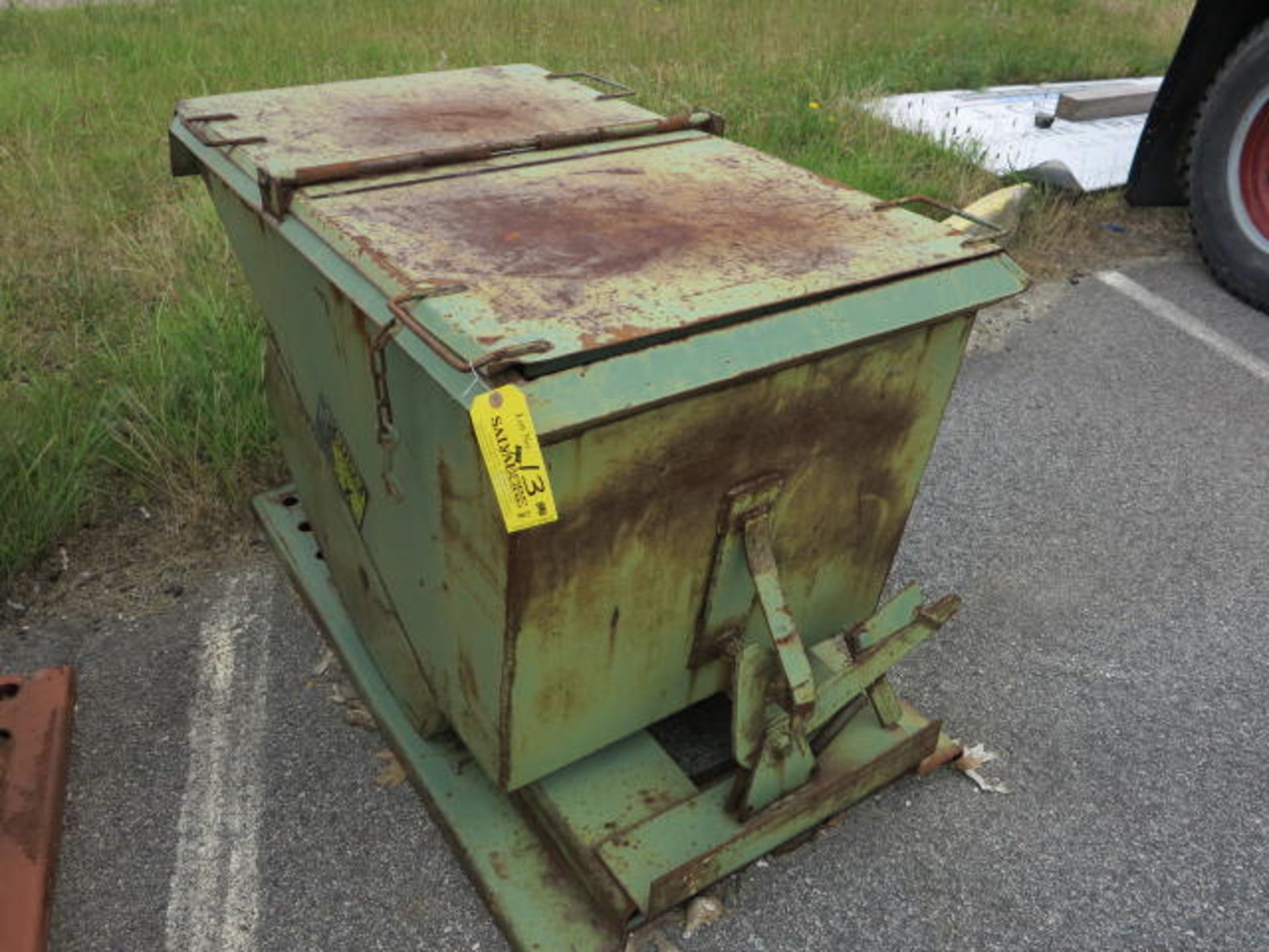 1/4 Yd, 2000Lb Capacity Self Tipping Dumpster