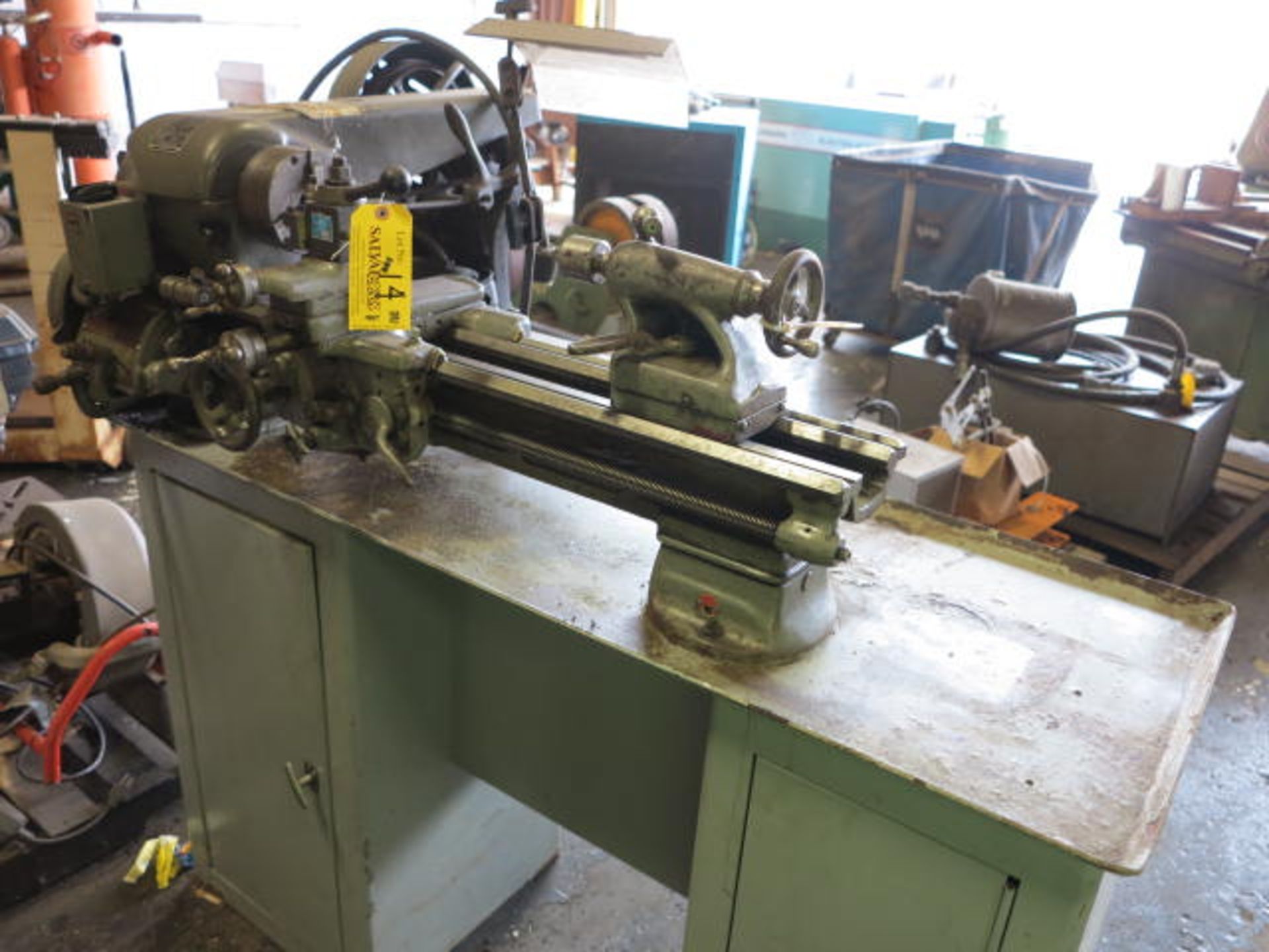 Southbend Model A Cabinet Lathe, S/N 31255KAX 1/2HP 3 Ph Motor