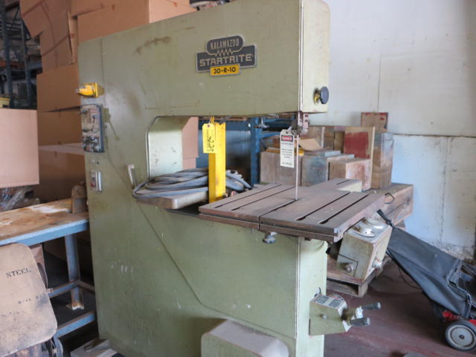 Kalamazoo Startrite Model 30-R-10 Vertical Band Saw S/N 3849T 220V 3 Phase with Welding Attachment