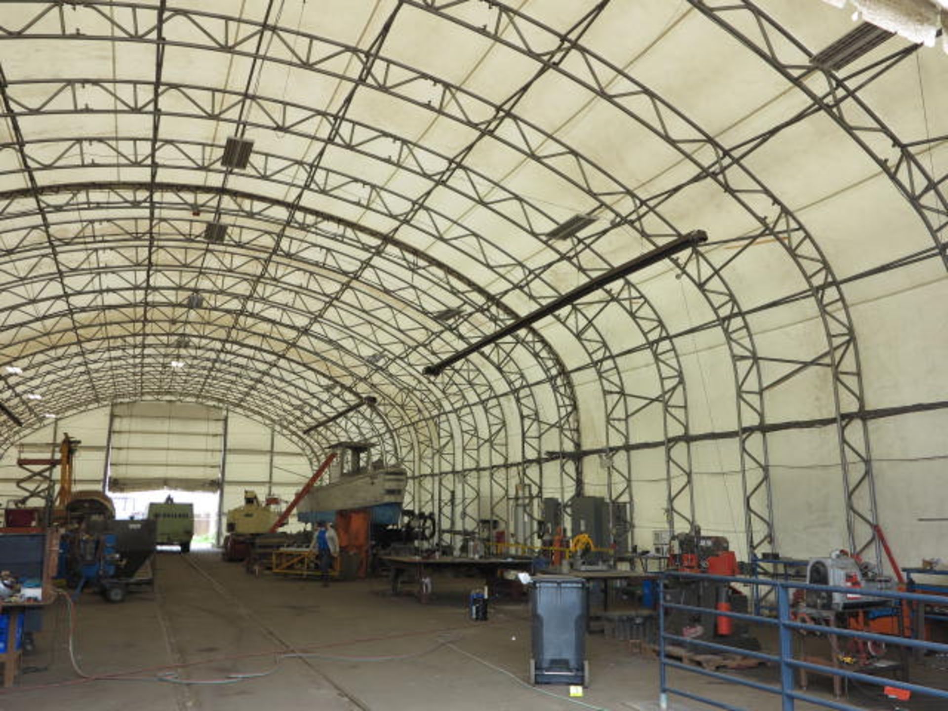 50' Quonset Hut with Prefabricated Structural Hardware, Fabric Covering, Nuts and Bolts, Vents, - Image 17 of 17