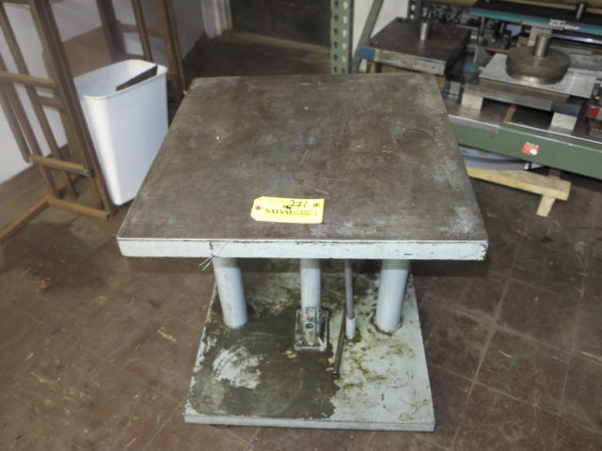 Hydraulic Table Location: Morris & Broms 900 Wellington Ave. Cranston, RI