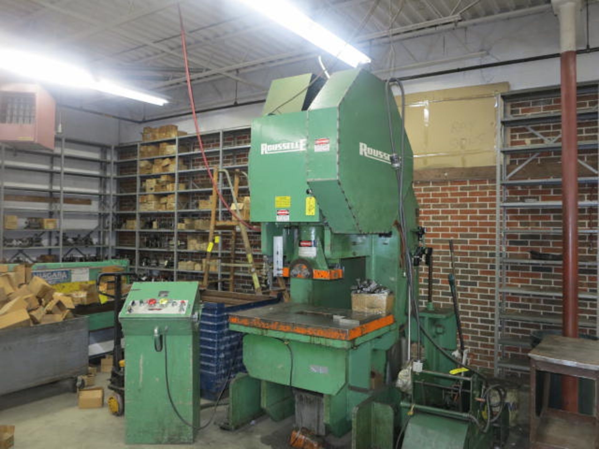 Rousselle 120 Ton OBI Power Press 4''Stroke 4'' Adjustment with Counter Balance S/N 31495 - Image 2 of 2