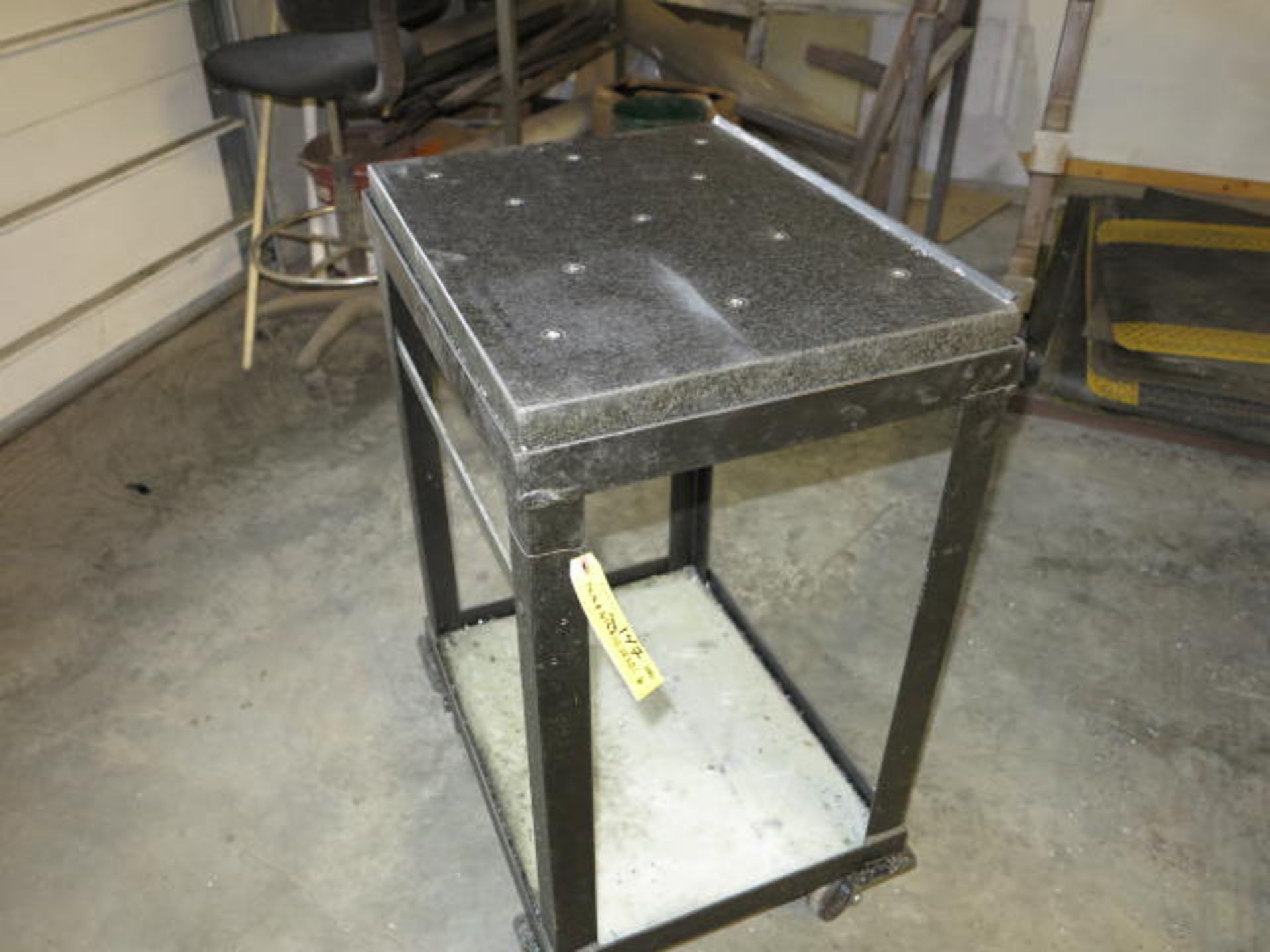 Set Up Cart with 24 x 18 x 3 Granite Surface Plate Location: Elmco Tool 3 Peter Rd Bristol, RI