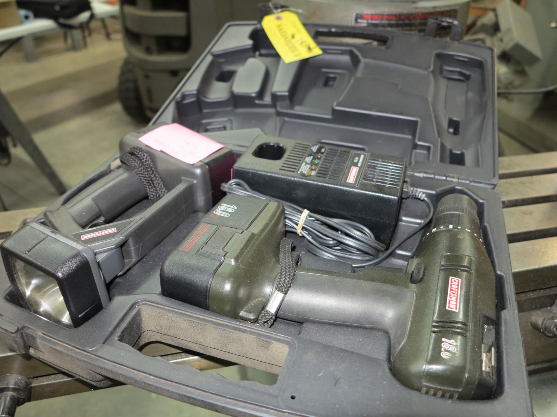 Craftsman 18V Cordless Drill Set Location: Ballslides Inc 102 Adams St Medfield, MA