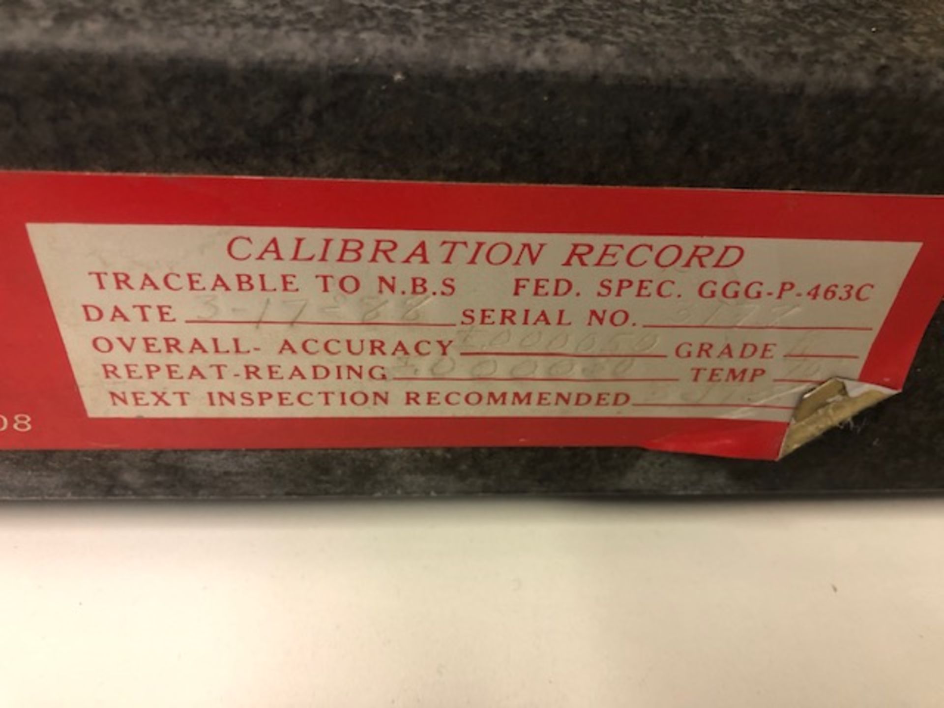 Precision Granite inspection plate