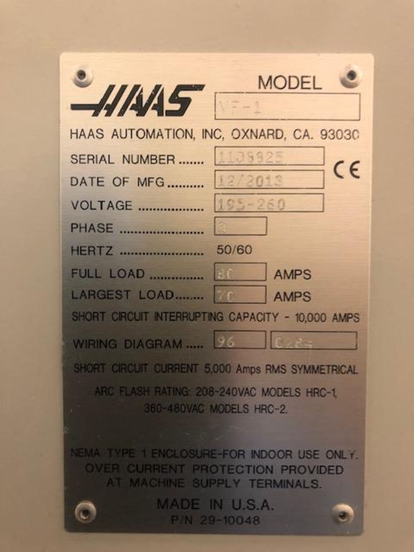 Haas VF-1 - Image 5 of 5