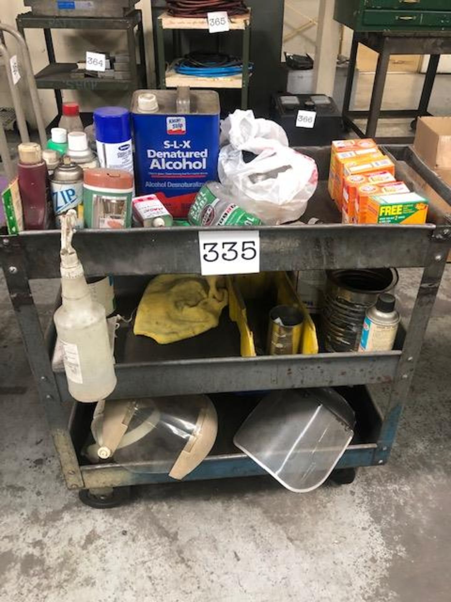 Cart w/ Miscellaneous Supplies