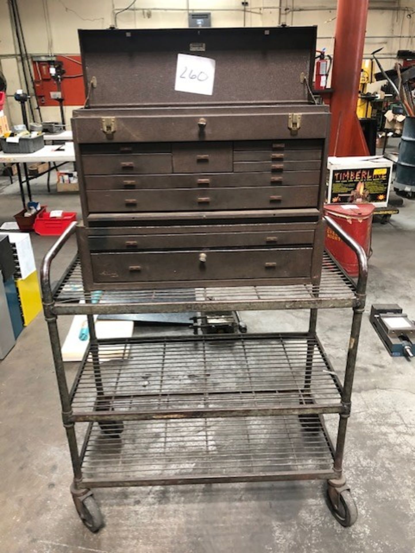Kennedy Top & Middle Tool Box w/Cart