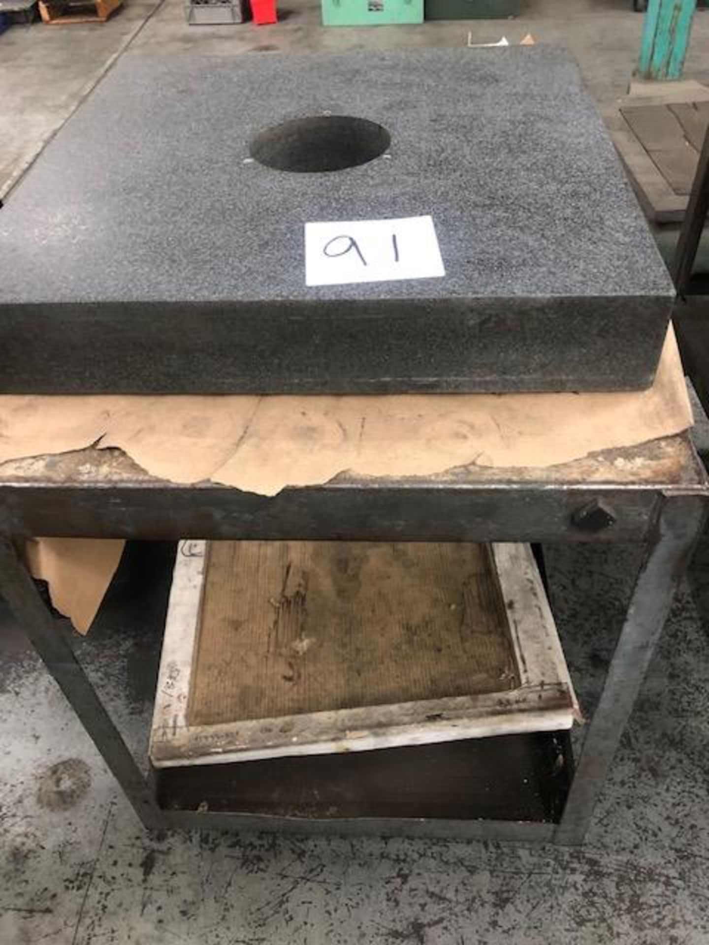 Surface Plate (calibrated 2018 - W.F.Long, Inc.) w/ Cart