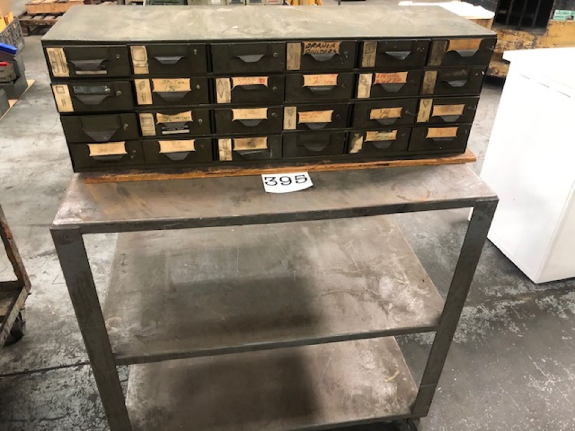 Metal 24 Drawer Small Parts Cabinet w/ Cart