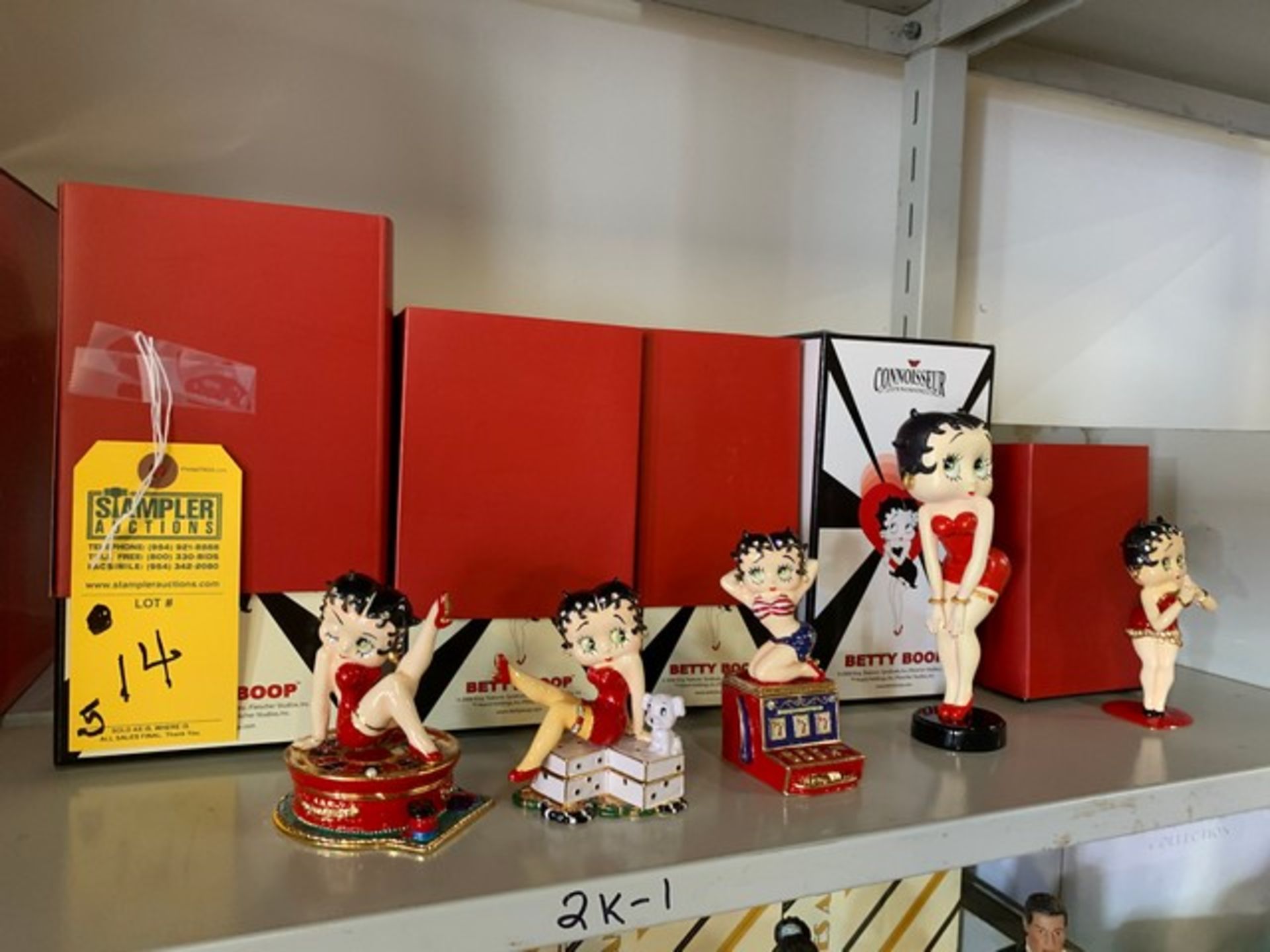 ASSORTED CONNOISSEUR BETTY BOOP FIGURINES - 3''-6'' (NEW IN BOX)