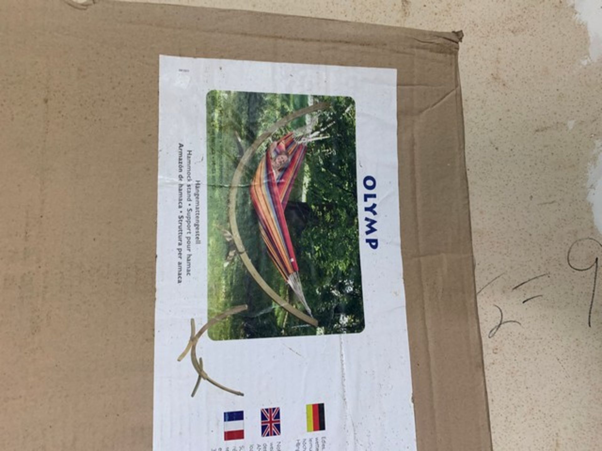 AMAZONAS HAMMOCK WITH WOOD STAND (NEW IN BOX) - Image 2 of 3