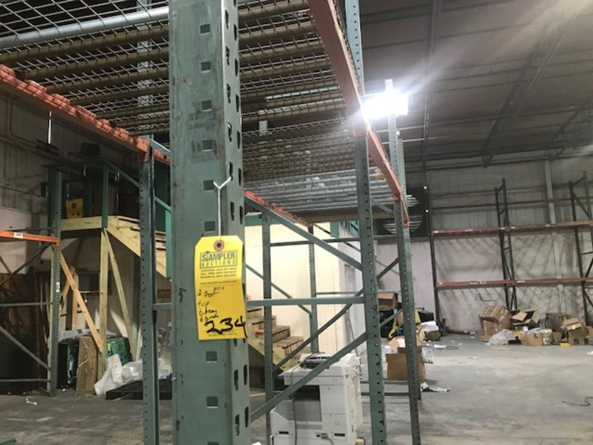 SECTIONS PALLET RACKING - 4 UPRIGHTS / 6 BEAMS / 6 GRIDS