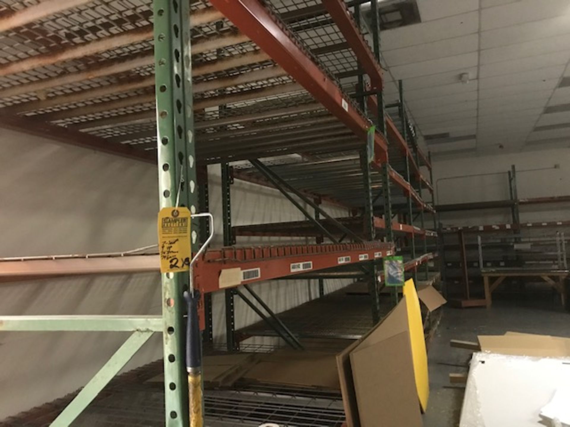SECTIONS PALLET RACKING - 9 UPRIGHTS / 74 BEAMS / 74 GRIDS