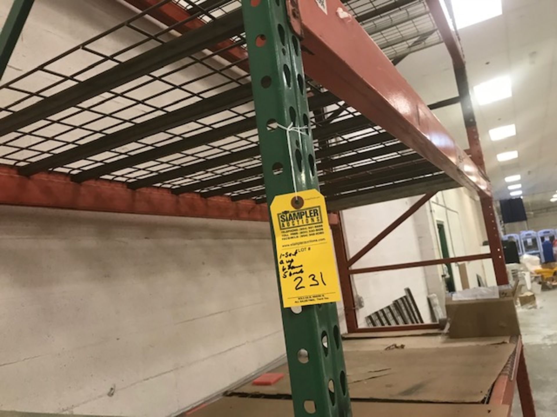 SECTIONS PALLET RACKING - 6 UPRIGHTS / 32 BEAMS / 14 GRIDS