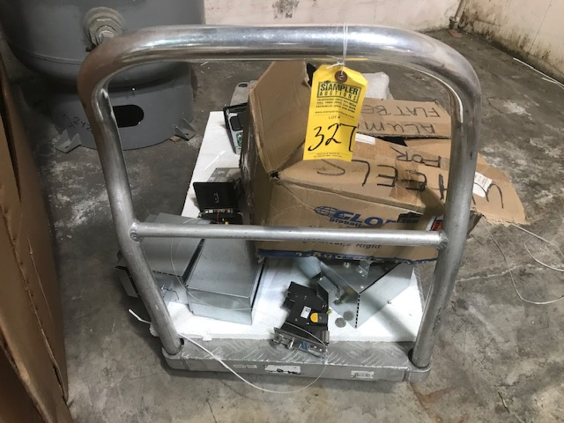 ROLLING CART WITH CONTENTS - COIN ACCEPTORS, ETC