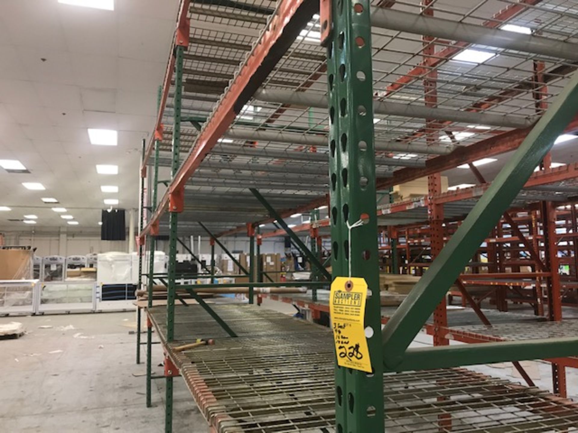 SECTIONS PALLET RACKING - 4 UPRIGHTS / 18 BEAMS / 18 GRIDS