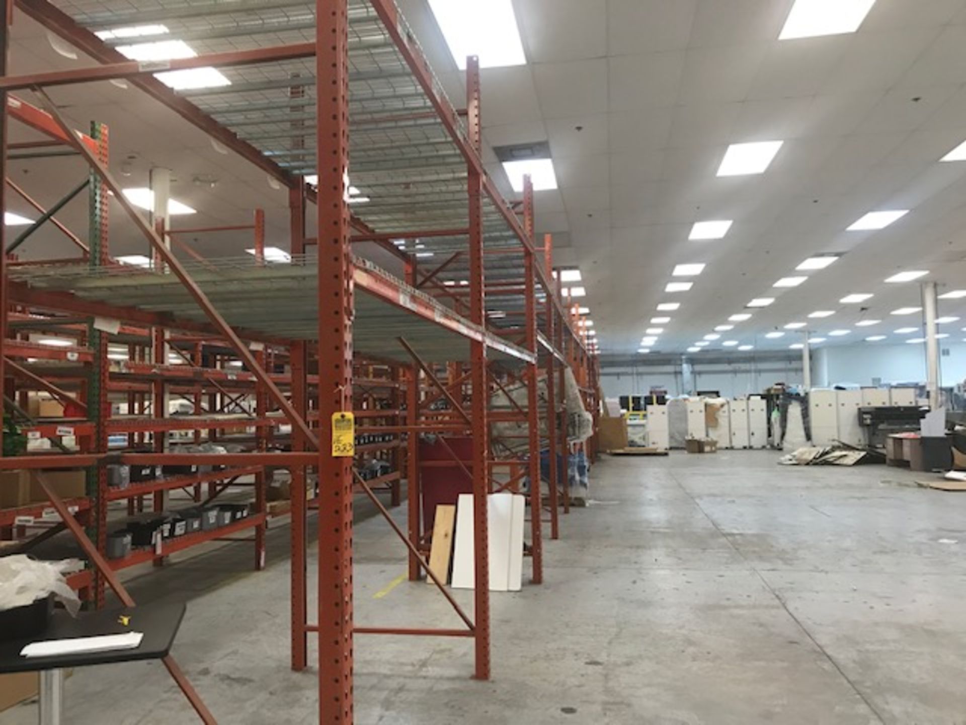 SECTIONS PALLET RACKING - 12 UPRIGHTS / 54 BEAMS / 51 GRIDS