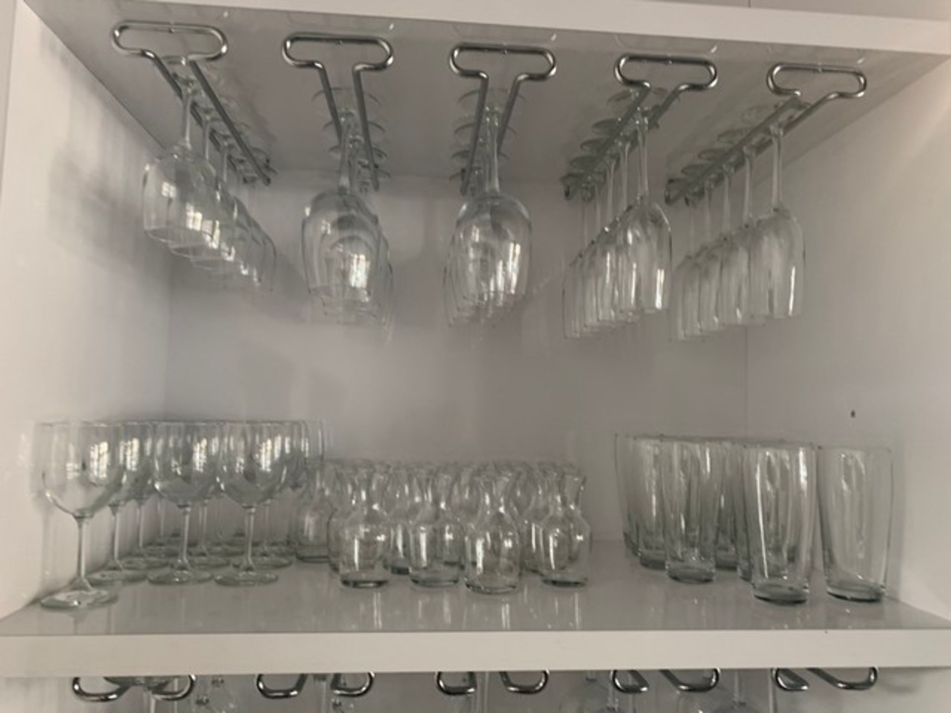 PIECES CLEAR GLASSWARE, STEMWARE, CARAFES, WHITE & RED WINE GLASSES, MORE - Image 2 of 2