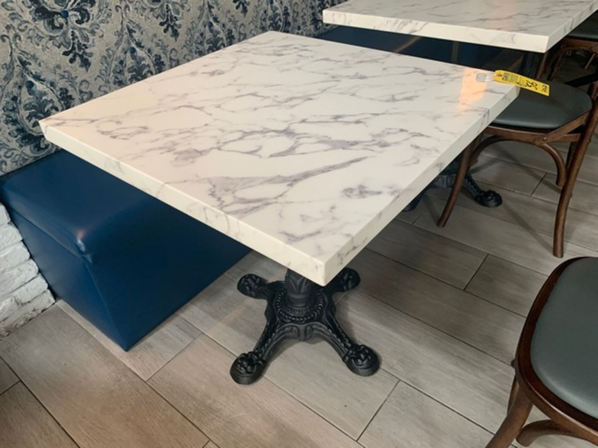 FAUX MARBLE SQUARE TABLES - 30x30