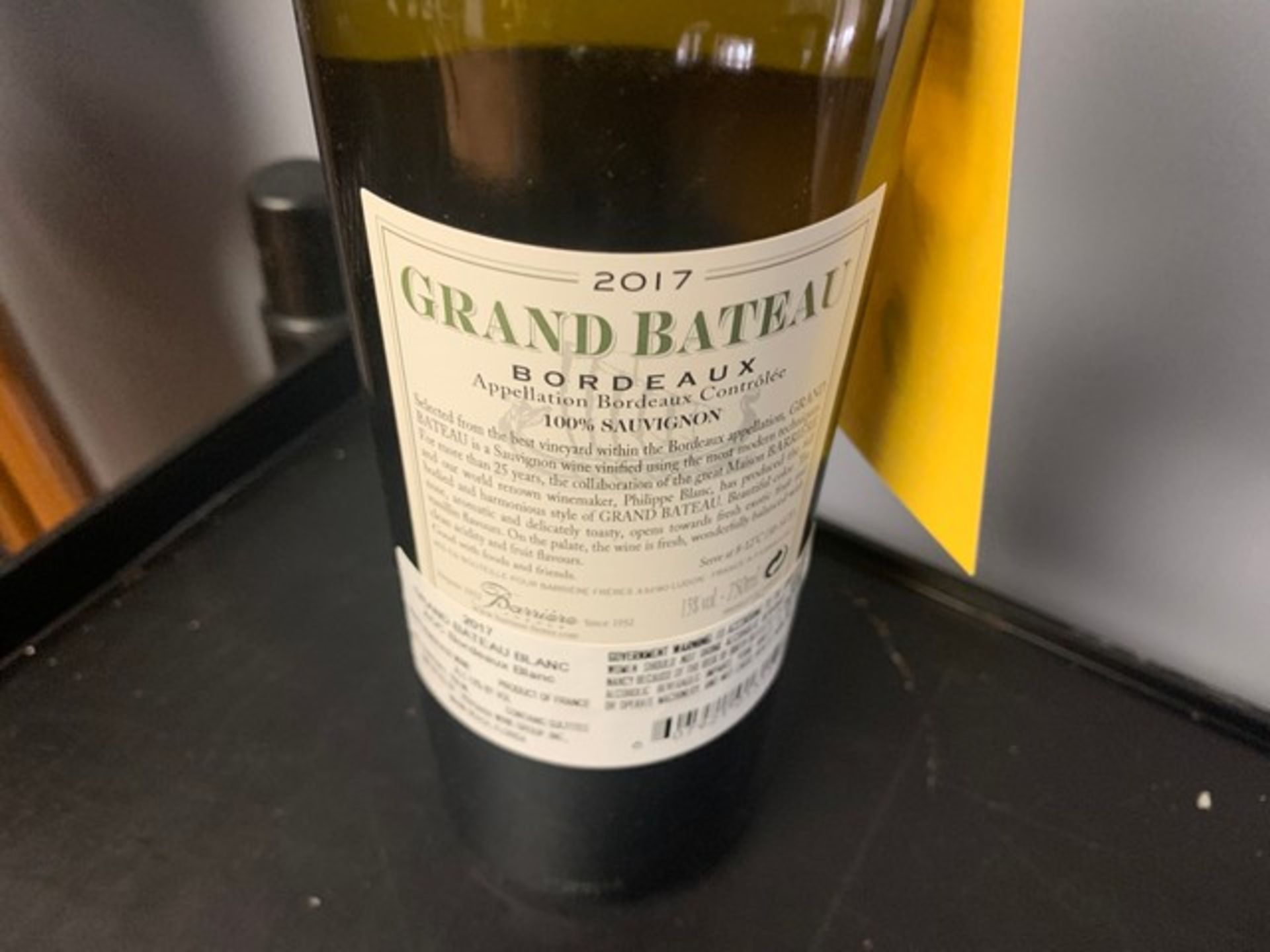 BOTTLES 2017 GRAND BATEAU BORDEAUX BLANC - 750ml - Image 3 of 3