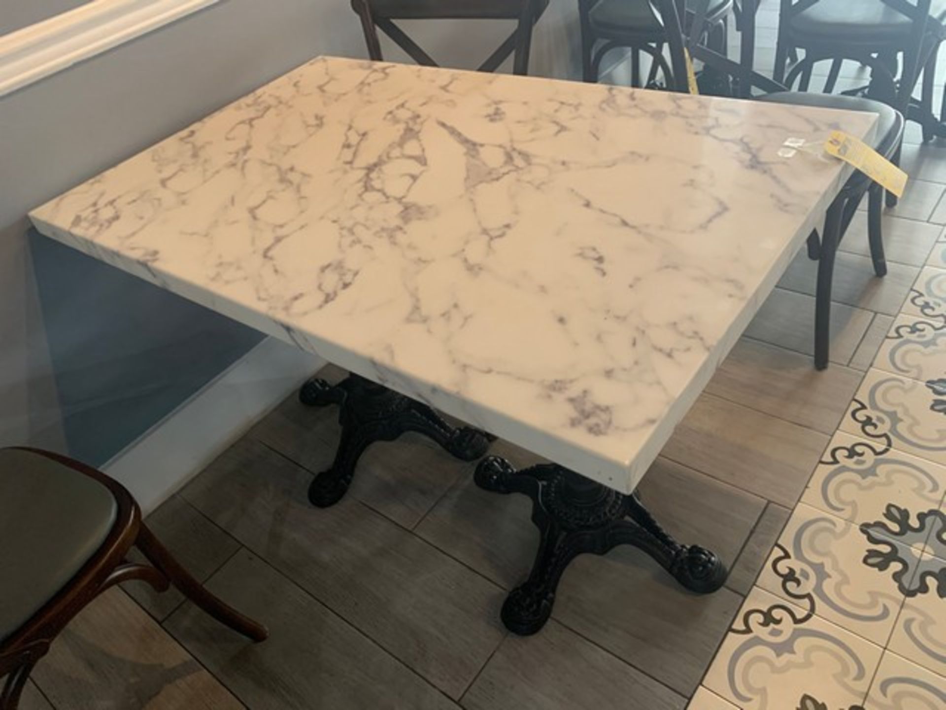 FAUX MARBLE 6-TOP TABLES - 48x30