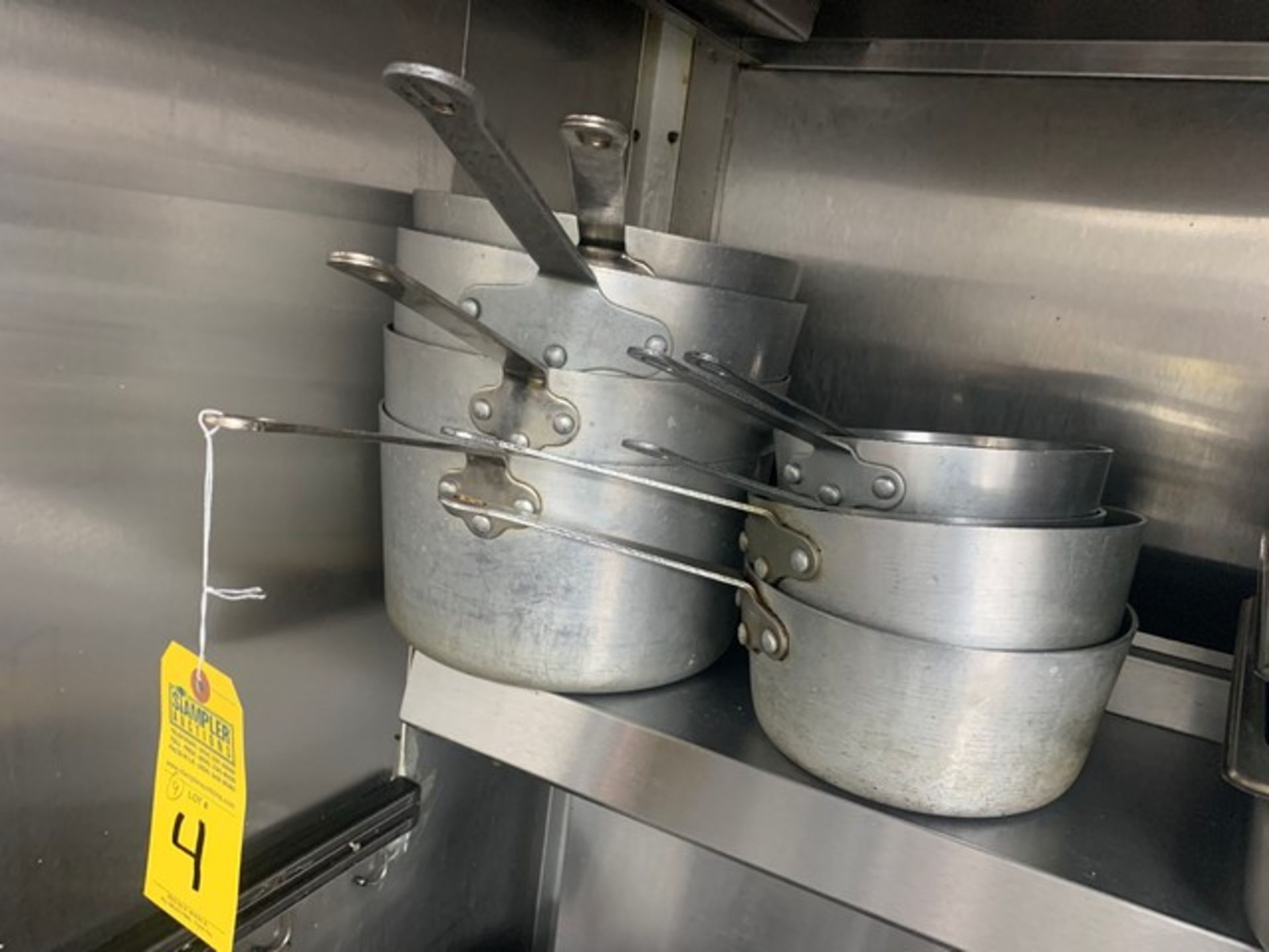 ASSORTED SIZE SAUCE PANS