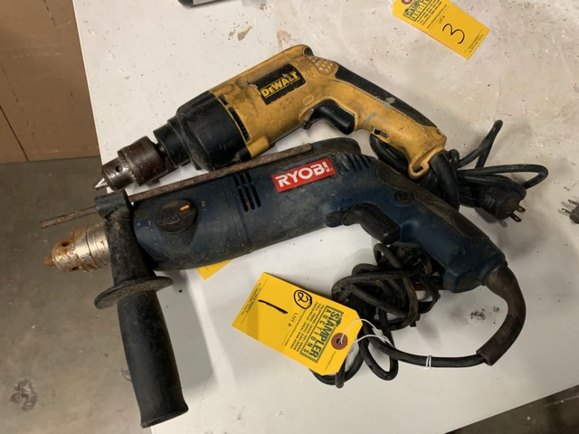 1/2'' HAMMER DRILLS - DEWALT / RYOBI