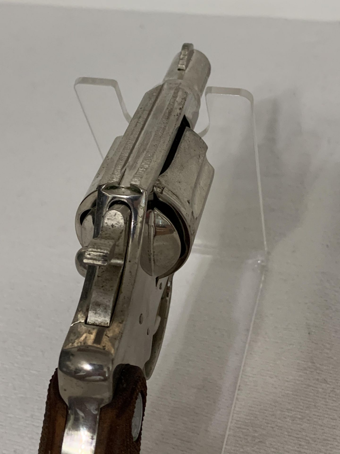 COLT DETECTIVE SPECIAL PISTOL - 38 CAL - NICKEL - WITH ORIGINAL 1971 GRIPS (FOB HOLLYWOOD, FL) - Image 6 of 11