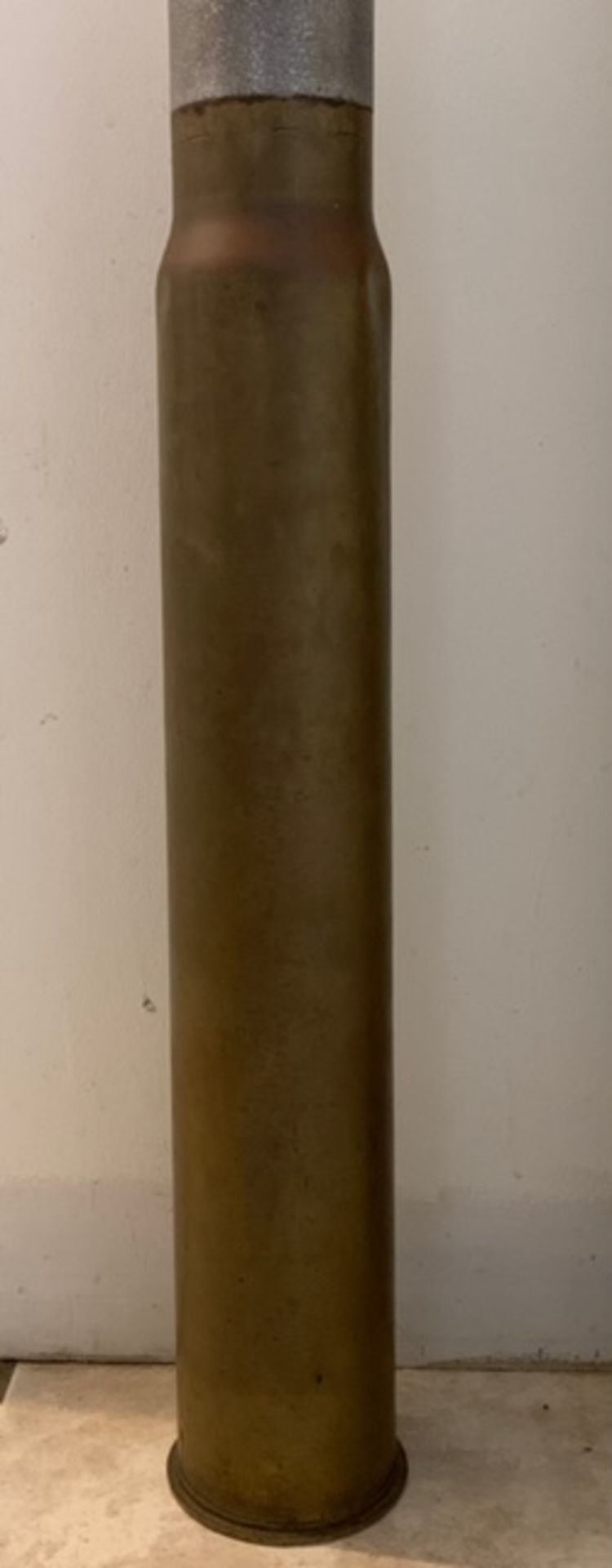 VINTAGE WW2 TRAINING ARTILLERY SHELL - MK7 MOD1 - 50 CALIBER DATED 4-1943 - US NAVY STAMPED - Image 3 of 5