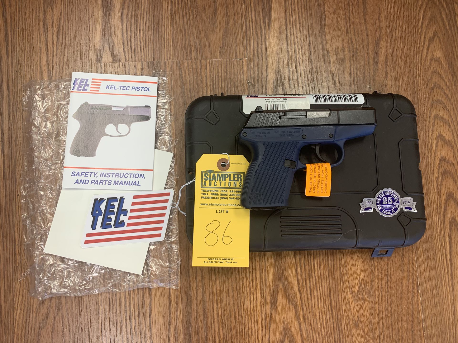 KELTEC P-11 PISTOL 9MM LUGER - NAVY BLUE - WITH BOX (NEW)