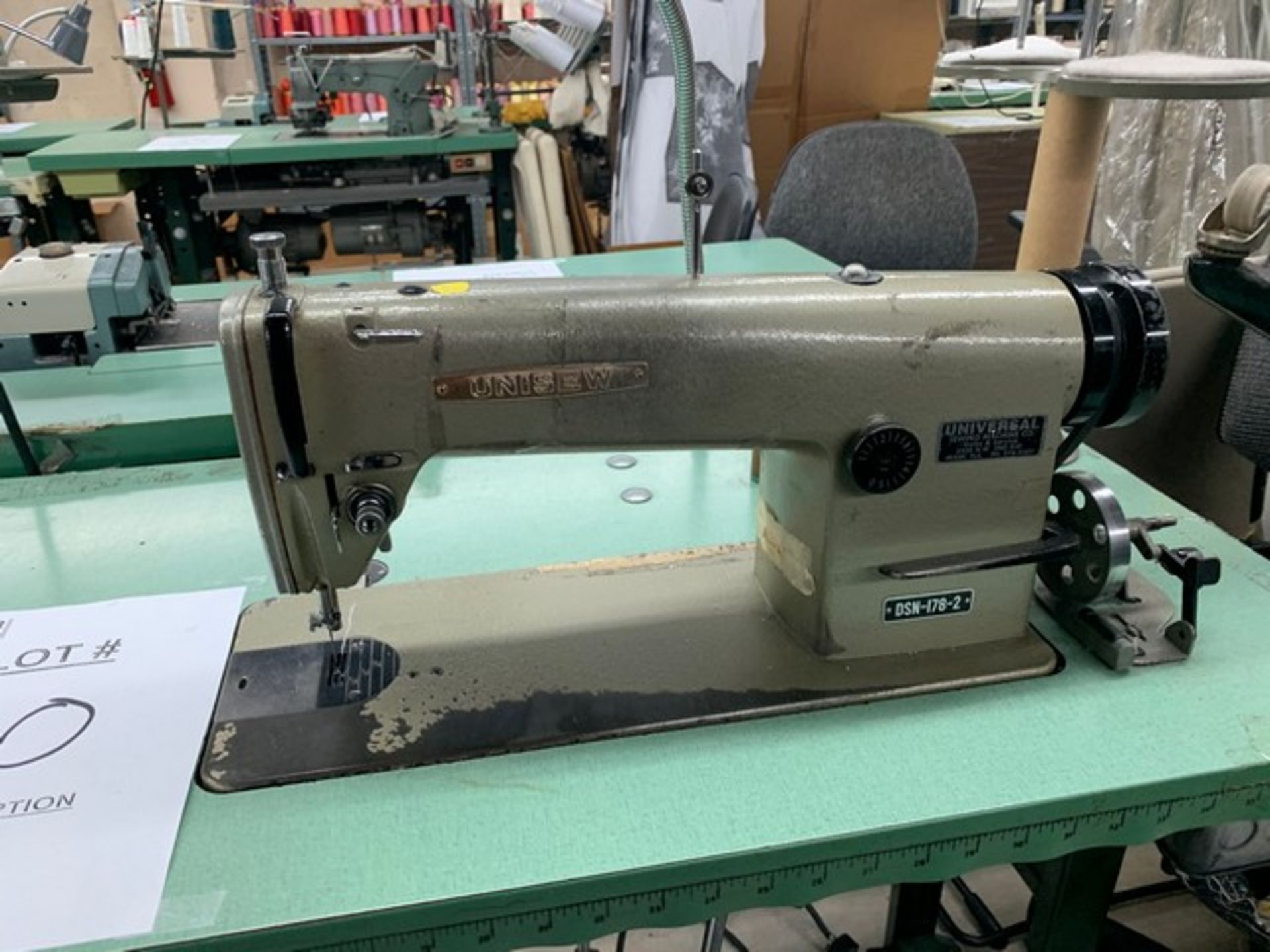 UNISEW DSN-178-2 SEWING MACHINE WITH MOTOR, STAND & LIGHT - Image 2 of 2