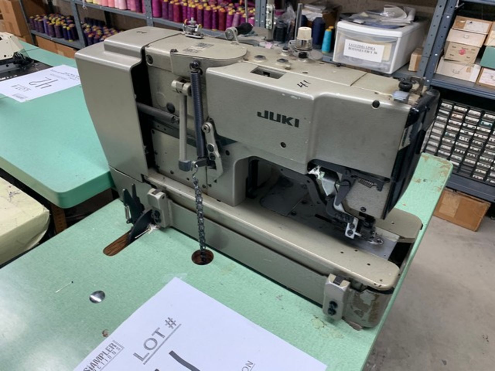 JUKI LBH-783 SEWING MACHINE WITH MOTOR, STAND & LIGHT - SERIAL No. KO1527 - Image 2 of 3