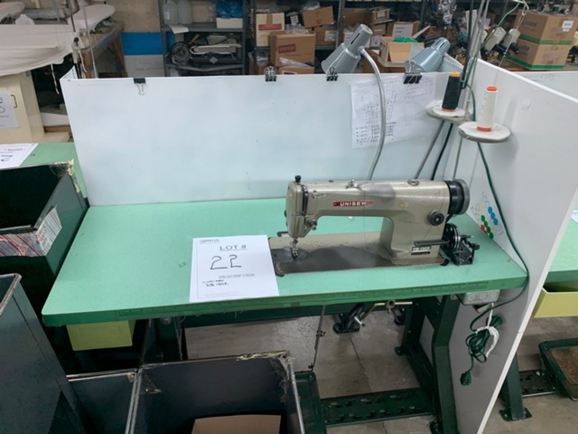 UNISEW DB-130E SEWING MACHINE WITH MOTOR, STAND & LIGHT