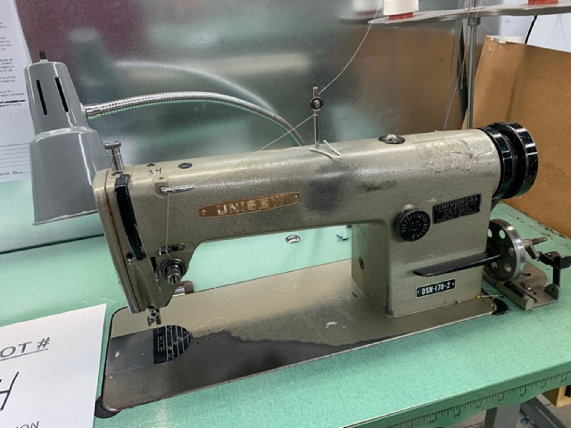 UNISEW DSN-178-2 SEWING MACHINE WITH MOTOR, STAND & LIGHT - Image 2 of 2